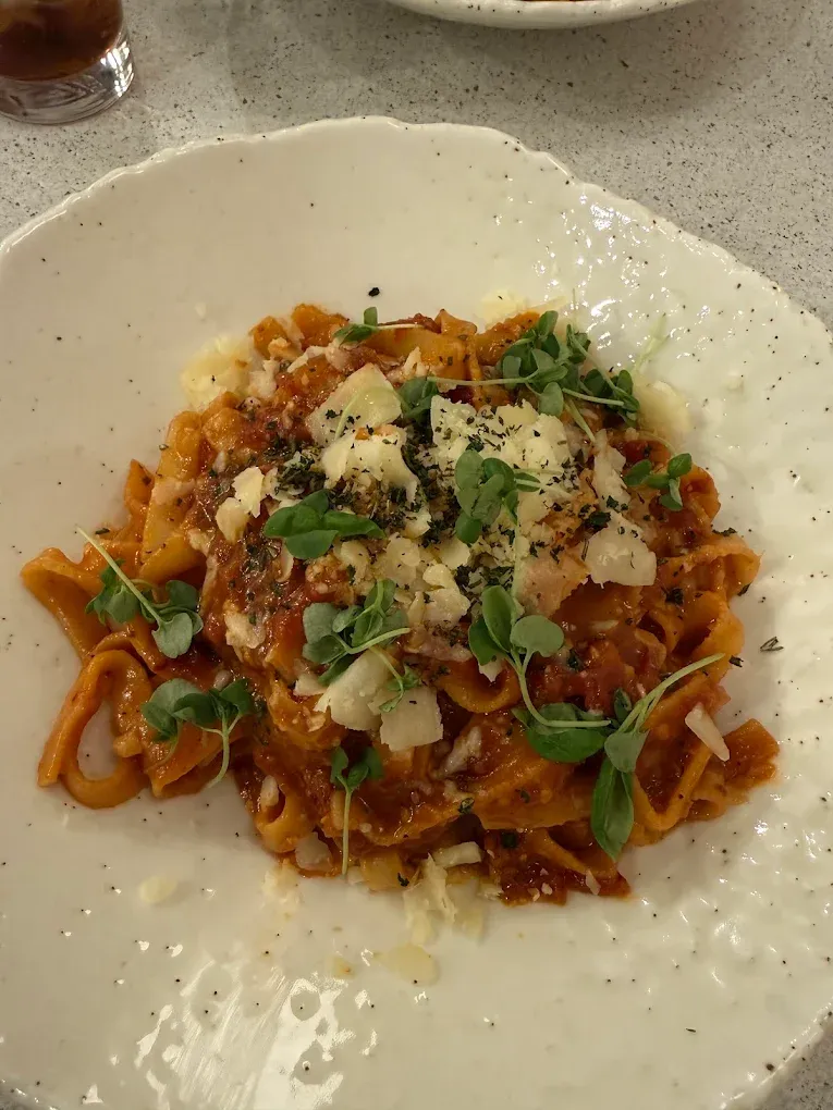 Classic Bolognese pasta at Aglio – Modern Italian Restaurant in Calgary