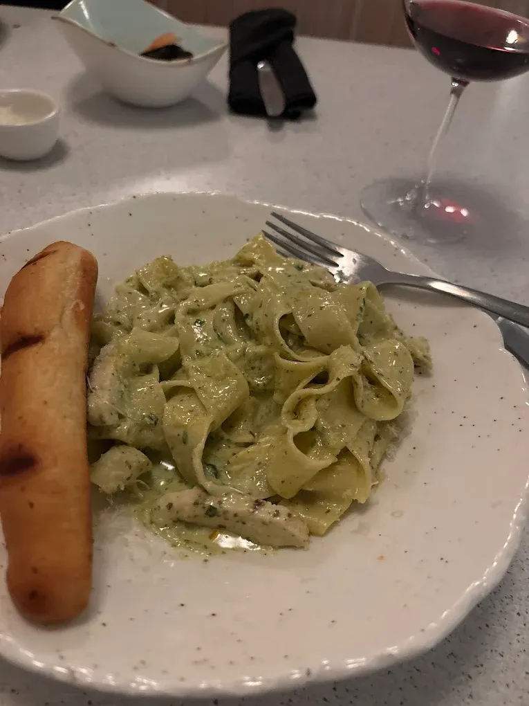 Chef's seasonal pasta special at Aglio modern Italian restaurant Calgary